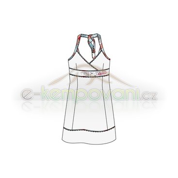 Obuv,oblečení a batohy - Loap Vesna CLL1356 Dámské bavlněné šaty Bílá