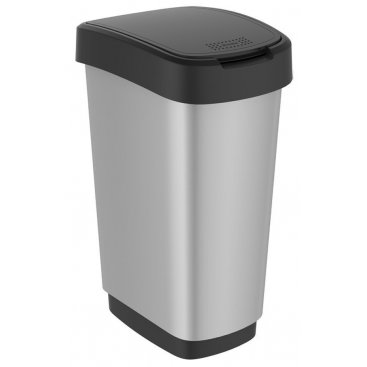 Domácnost - odpadkový koš TWIST METALIC - 50L
