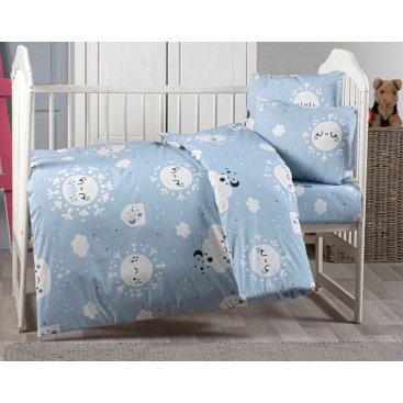 Domácnost - Bavlněné dětské povlečení 140x200, 70x90cm sen modrý