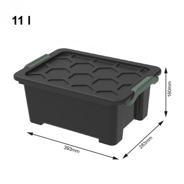 Domácnost - úložný box EVO SAFE 11L - BLACK