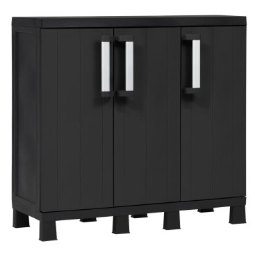 Domácnost - GARAGE MIDI TRIO LOW skříňka - černá