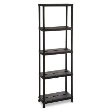 Domácnost - UNIVERSAL PRO 63-5 plastový regál - černá