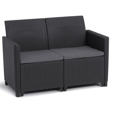 Zahrada - MARIE 2 SEATERS SOFA  - grafit