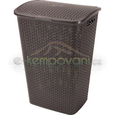 Domácnost - MY STYLE RATTAN koš na špinavé prádlo 55l - hnědý (00713-210)