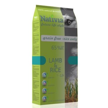 Mazlíčci - Nativia Dog Adult Lamb&Rice 15kg
