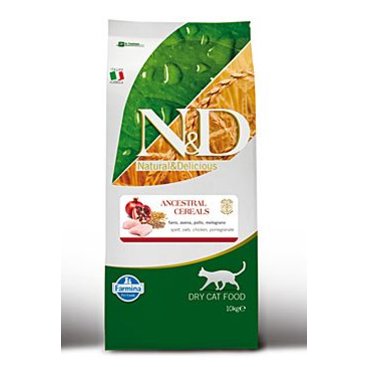 Mazlíčci - N&D Low Grain CAT Adult Chicken & Pomegranate 10kg