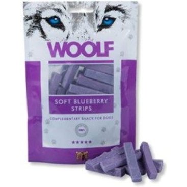 Mazlíčci - WOOLF pochoutka soft Blueberry strips 100g