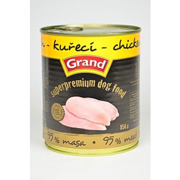 Mazlíčci - GRAND konz.  Superpremium pes drůbeží 850g