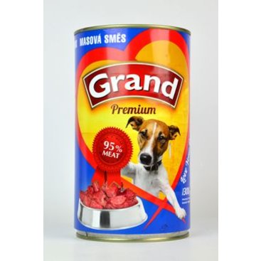 Mazlíčci - GRAND konz. pes masová směs 1300g