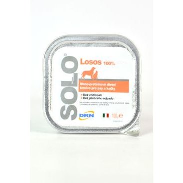 Mazlíčci - SOLO Salmone 100% (losos) vanička 100g
