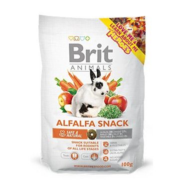Mazlíčci - Brit Animals  Alfalfa Snack for Rodents 100g
