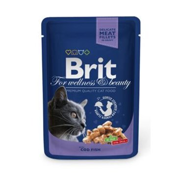 Mazlíčci - Brit Premium Cat kapsa with Cod Fish 100g