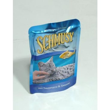 Mazlíčci - Schmusy Cat kapsa Fish sardinky v želé 100g