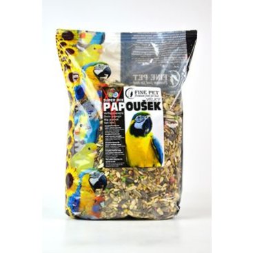 Mazlíčci - FINE PET Super Mix Velký papoušek 800g