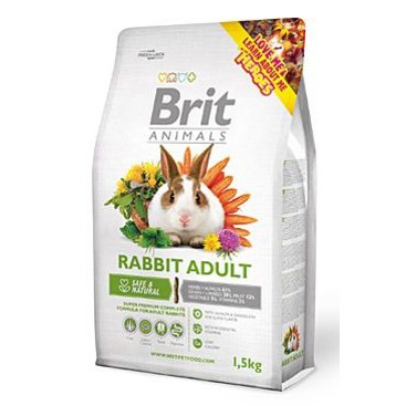 Mazlíčci - Brit Animals Rabbit Adult Complete 1,5kg