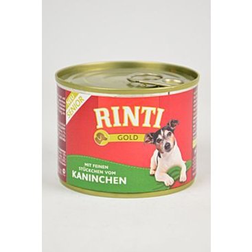 Mazlíčci - Rinti Dog Gold Senior konzerva králík 185g