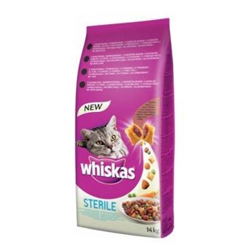 Mazlíčci - Whiskas Dry s kuřecím masem - STERILE 14kg