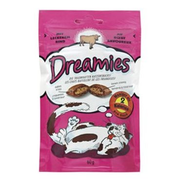 Mazlíčci - Dreamies kočka pochoutka s hovězím 60g