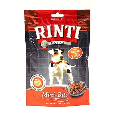 Mazlíčci - Rinti Dog pochoutka Extra Mini-Bits rajče+dýně  100g