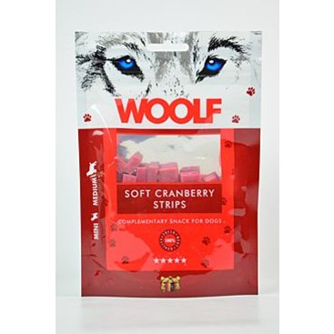 Mazlíčci - WOOLF pochoutka Soft Cranberry Strips 100g