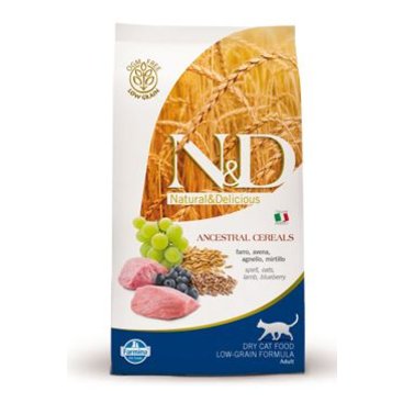 Mazlíčci - N&D Low Grain CAT Adult Lamb & Blueberry 1,5kg