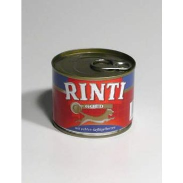 Mazlíčci - Rinti Dog Gold konzerva drůbeží srdíčka 185g