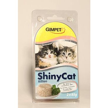 Mazlíčci - Gimpet kočka konz. ShinyCat  Junior kuře 2x70g