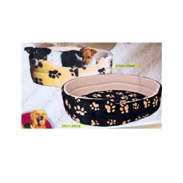 Mazlíčci - Pelech CHARLY ovál Béžový s čern. tlapkami 70x62cm TR