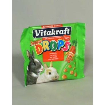 Mazlíčci - Vitakraft Rodent Rabbit poch. Drops Happy 40g