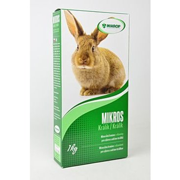 Mazlíčci - Mikros Králík plv 1kg  krabička