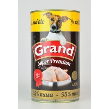 Mazlíčci - GRAND konz. pes Extra s 1/2 kuřete 1300g
