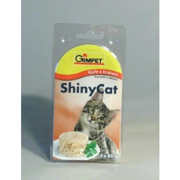 Mazlíčci - Gimpet kočka konz. ShinyCat  kuře/krab 2x70g