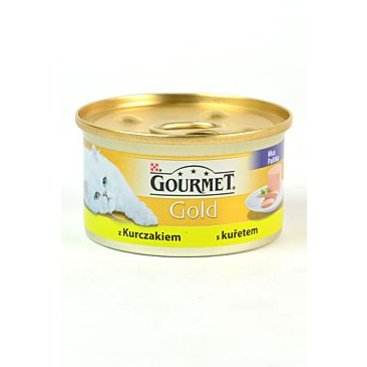 Mazlíčci - Gourmet Gold konz. kočka jemná paštika s kuř.masem 85g