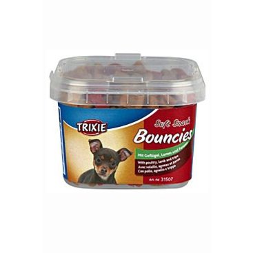 Mazlíčci - Trixie BOUNCIES mini kostičky kuř/jehně/dršť 140g