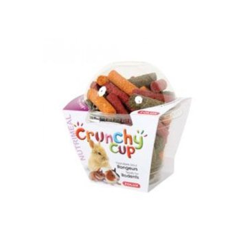 Mazlíčci - Pochutka CRUNCHYCUP mrkev/řepa pro hlodavce 130g Zolux