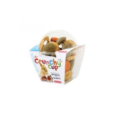 Mazlíčci - Pochutka CRUNCHYCUP mrkev/vojtěška pro hlod 200g Zolux