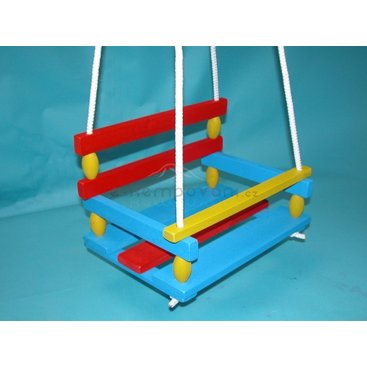 Ostatní - Houpačka barevná dřevěná