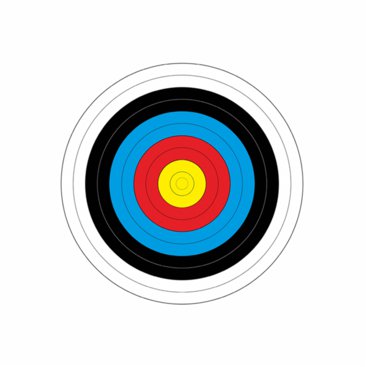 Ostatní - Terč 40 cm papír+ nylon sada 10 ks