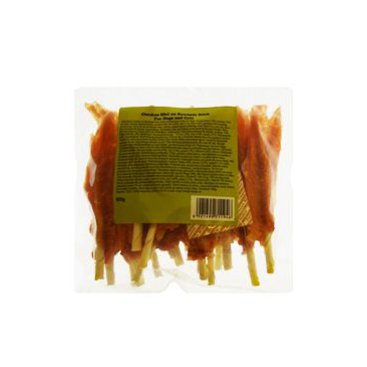 Mazlíčci - Pochoutka Kuřecí filety na tyčce z buvolí kůže 500g