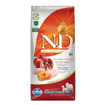 Mazlíčci - N&D GF Pumpkin DOG Adult M/L Chicken&Pomegranate 12kg