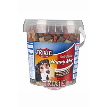 Mazlíčci - Trixie Soft Snack Bony MIX hověz, jehněč,losos 500g TR