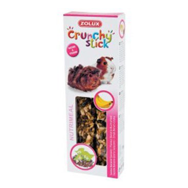 Mazlíčci - Pochoutka CRUNCHY STICK banán/pohanka pro morče Zolux