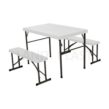 Kempování - Campingový stůl + 2x lavice LIFETIME 80353 / 80352