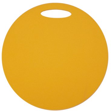 Kempování - Sedátko kulaté 1 vrstvé, průměr 350 mm - žluté