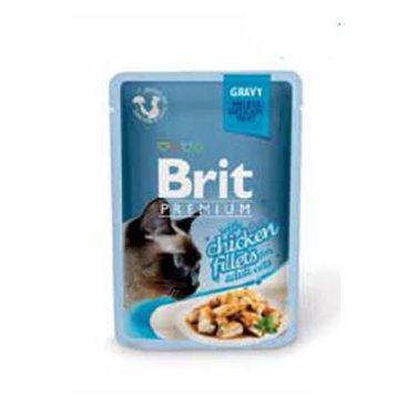 Mazlíčci - Brit Premium Cat D Fillets in Gravy With Chicken 85g