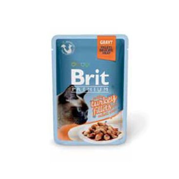 Mazlíčci - Brit Premium Cat D Fillets in Gravy With Turkey 85g