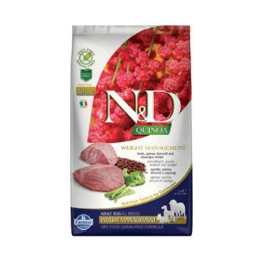 Mazlíčci - N&D GF Quinoa DOG Weight Mnmgnt Lamb & Broccoli 2,5kg