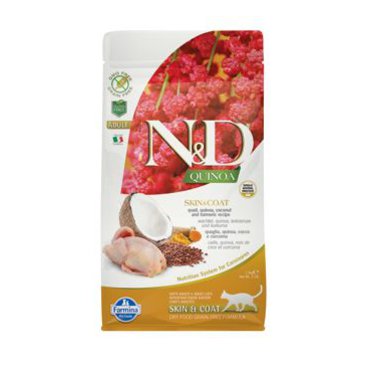 Mazlíčci - N&D GF Quinoa CAT Skin&Coat Quail & Coconut 1,5kg