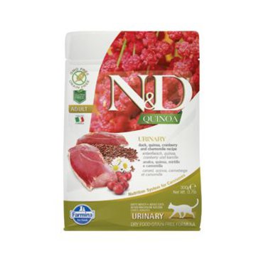 Mazlíčci - N&D GF Quinoa CAT Urinary Duck & Cranberry 300g