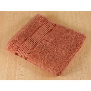 Domácnost - Froté ručník 50x100cm proužek 450g terra